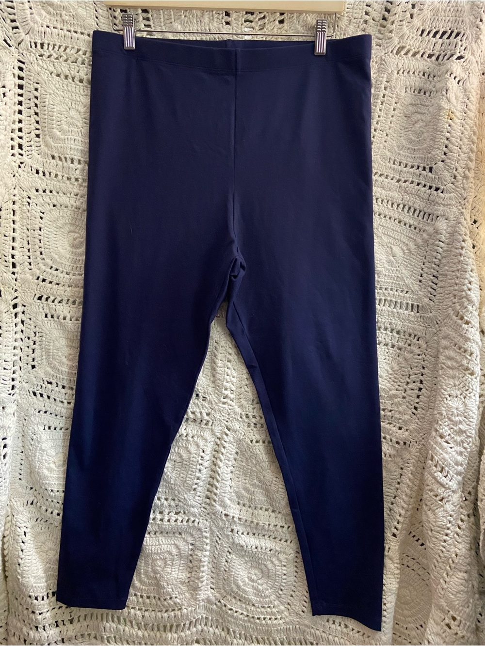 Draper James Navy Blue Stretch Leggings